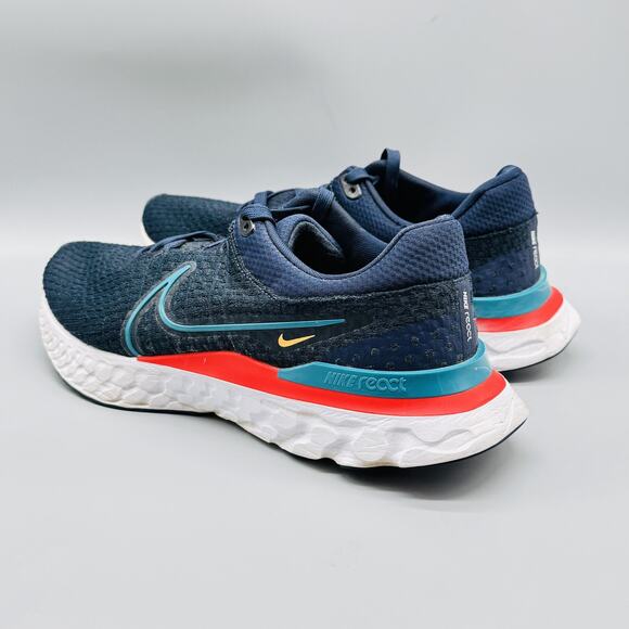 Nike Shoes Mens 12 Blue React Infinity Run Flyknit 3 Runners Running Sneakers - Picture 6 of 13